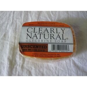 NEW Clearly Natural Biodegradable Hypo Allergenic Sustainable Glycerine Soap 4oz